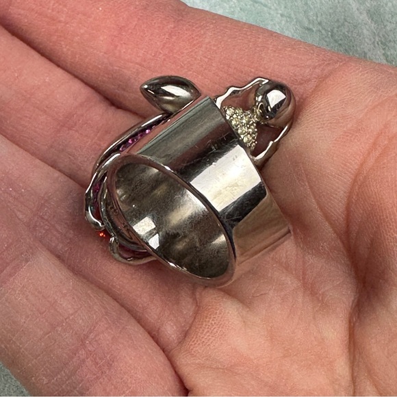 SWAROVSKI 1181261 TRANSLUCENT SCARAB BEETLE CRYSTAL RING SIZE US 5.5 - Picture 4 of 9